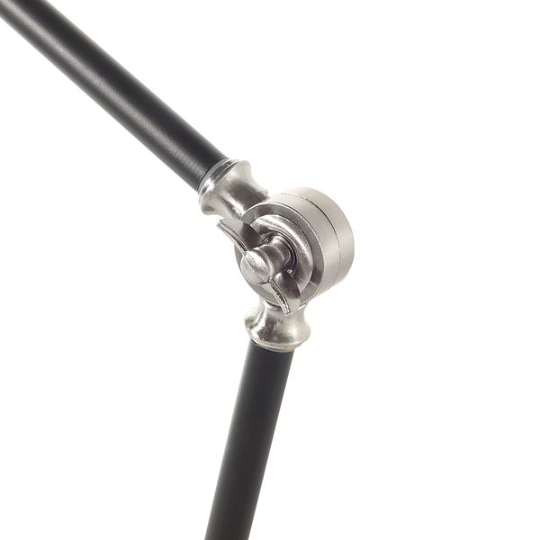 Schreibtischlampe MERAMEC verstellbar Metall Schwarz