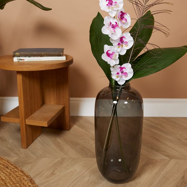 1x WL Vase Magret rauch D19H40