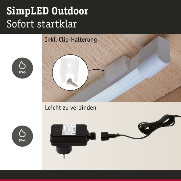 Weiße LED Wandleuchte mit verstellbarem Arm