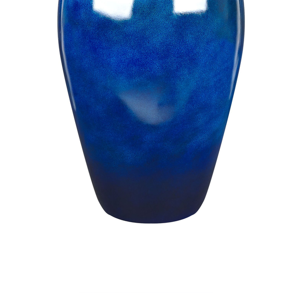 Blumenvase OCANA Keramik 37 cm Dunkelblau