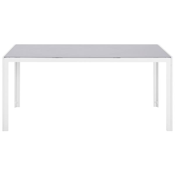 Gartentisch CATANIA 160 cm 91 cm Glas Grau