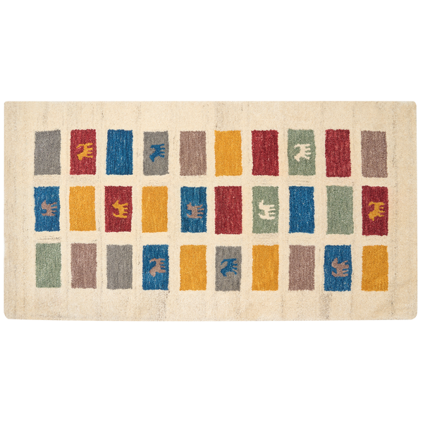 Teppich MURATLI Bunt 80 x 150 cm Wolle Gabbeh