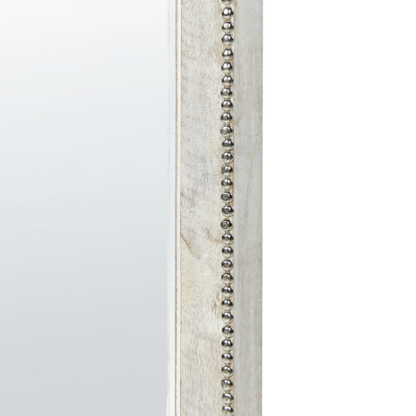 Wandspiegel SARRY 31 cm 91 cm Holz Weiß