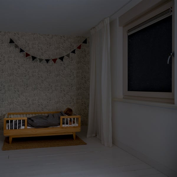 Simple Fix Fensterfolie Blickdicht Schwarz - 70 x 500 cm - Selbshaftend Blickdicht Sichtschutzfolie für Fenster - Verdunkelungsfolie - Schwarz