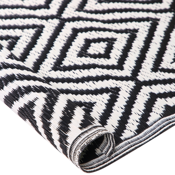 Outdoorteppich SIKAR Schwarz 150 x 200 cm