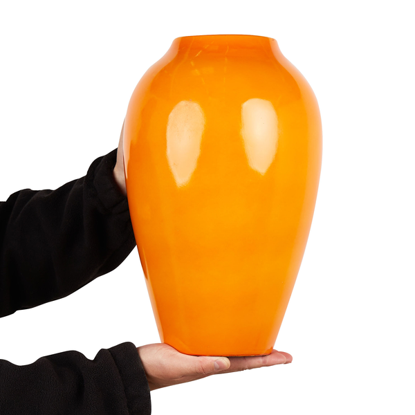 Blumenvase TERRASA Keramik 39 cm Orange