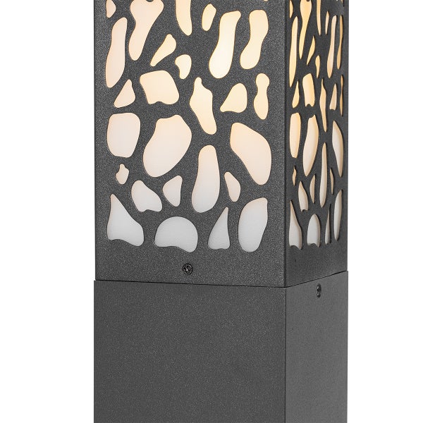Moderner Außenpfosten schwarz 60 cm IP44 - Nicole
