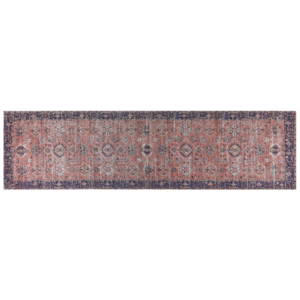 Teppich KURIN Rot 80 x 300 cm Baumwolle