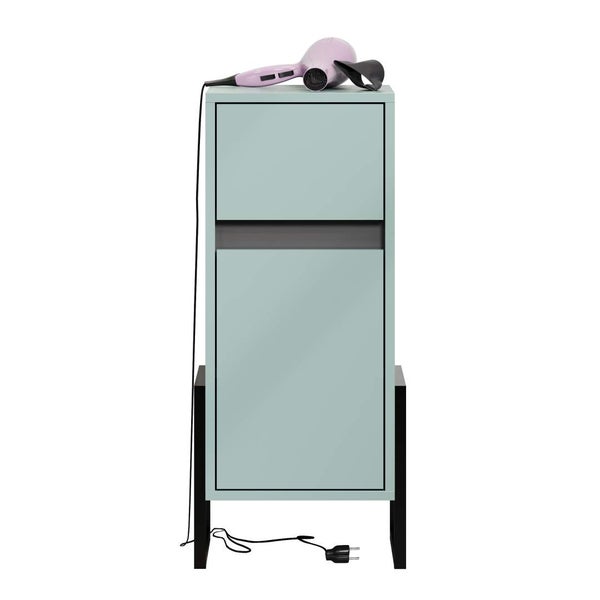 Matix Badschrank blau, grau. 36 X 35 X 80 cm
