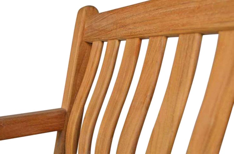 Teak Sessel Gartenstuhl Victoria Massivholz Premium wetterfest