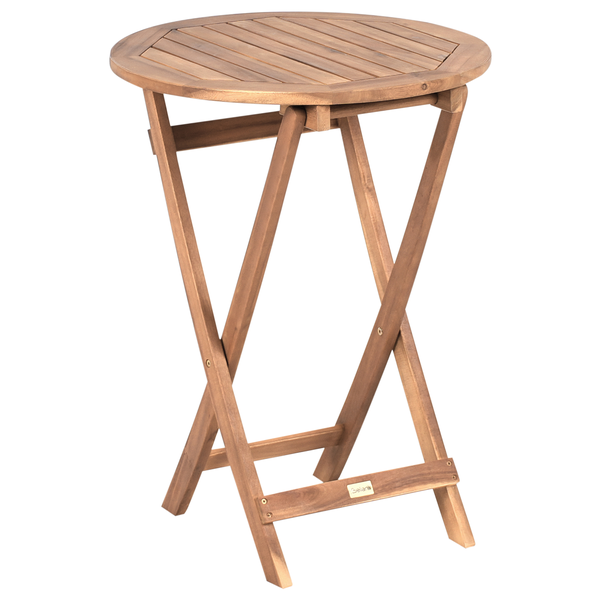 Bistro Set RIVAROTTA Akazienholz Braun / Schwarz