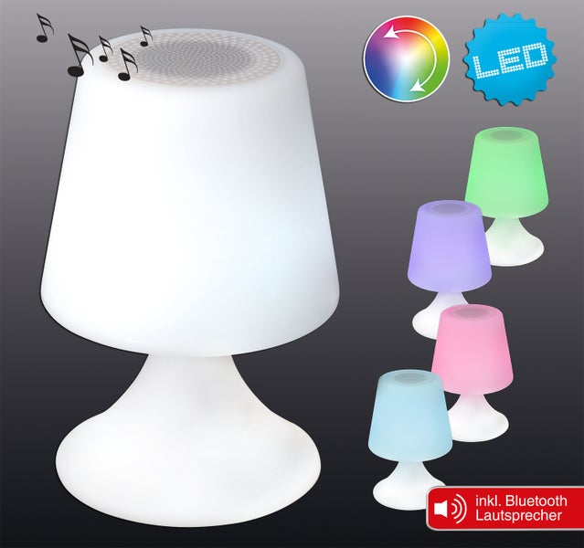 LED-Tischleuchte mit Bluetooth-Lautsprecher