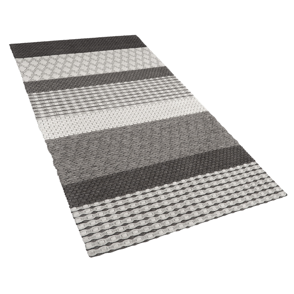 Teppich AKKAYA Grau 80 x 150 cm Wolle
