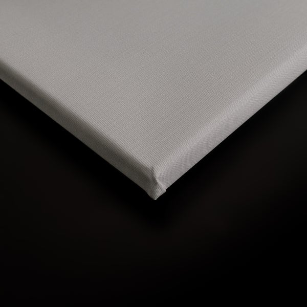 Detailansicht einer Leinwand auf Keilrahmen für Wandbilder.