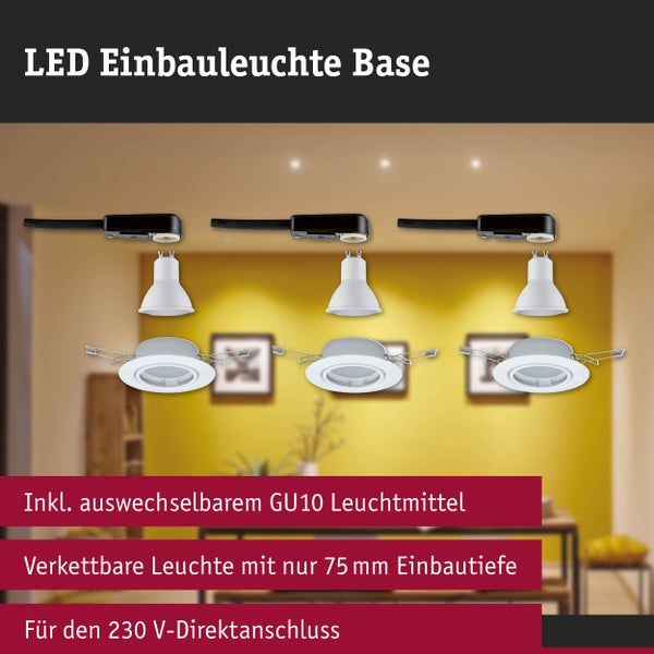 Moderne LED Wandleuchte mit schwenkbarem Leuchtkopf und Zigbee Funkstandard Technologie.