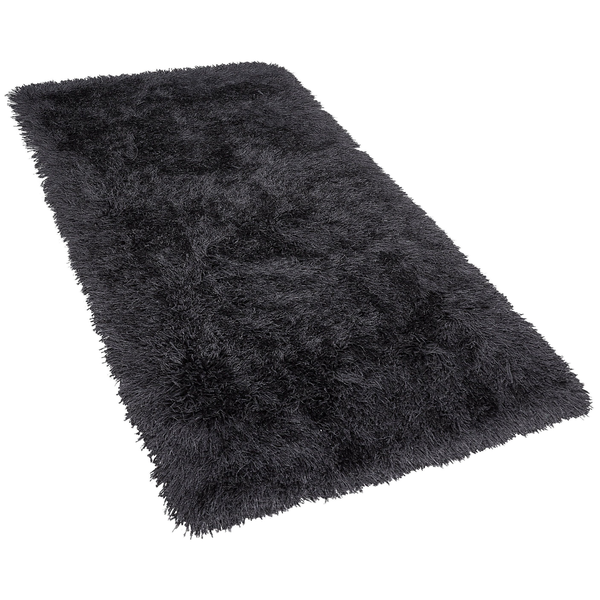 Zottelteppich CIDE Schwarz 80 x 150 cm