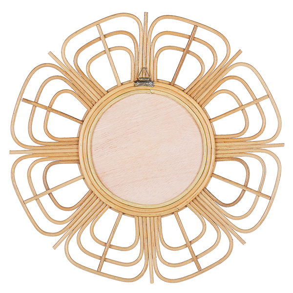 Wandspiegel PASAKU 60 cm 60 cm Rattan Naturfarben