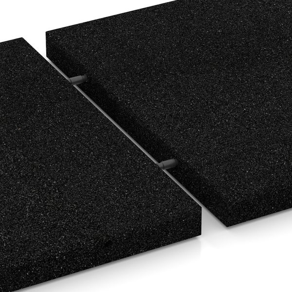 Schwarze Verbundplatten aus Gummi mit Verbindungssystem