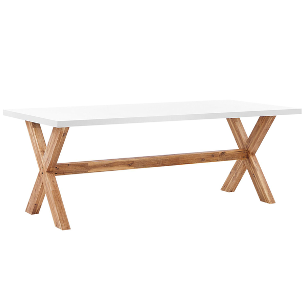 Gartenmöbel Set 6-Sitzer OLBIA inkl. Kissen Beton Beige