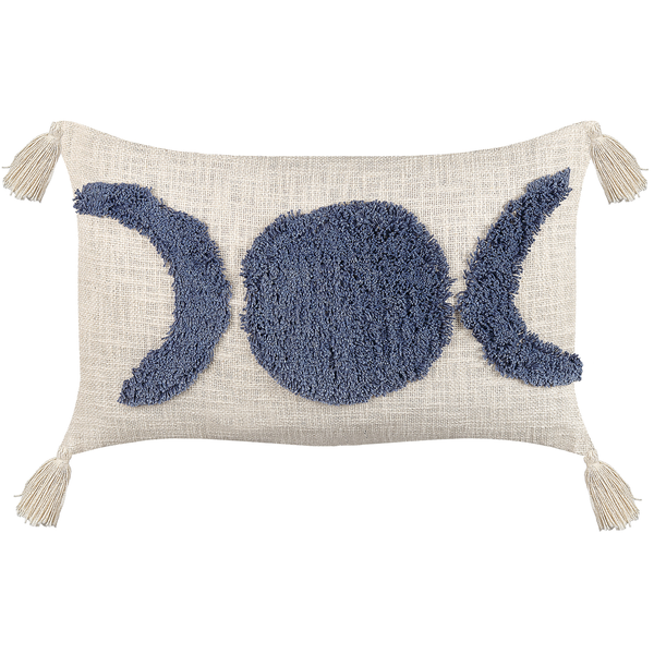 Dekokissen 2er Set LUPINUS Baumwolle 55 x 35 cm Hellbeige Geometrisches Muster