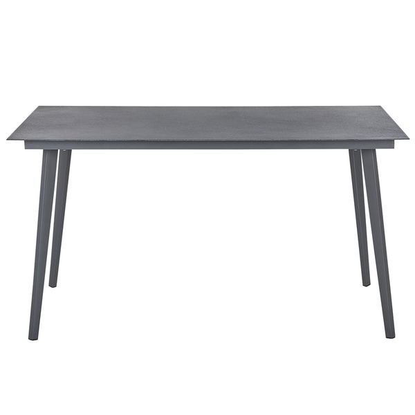 Gartentisch MILETO 140 cm 80 cm Glas Grau