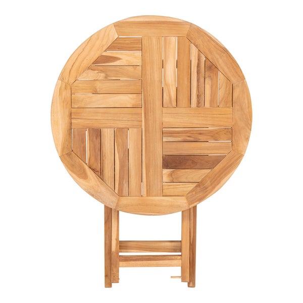 Oviedo Gartentisch Ø70 cm Teak. 70 X 70 X 75 cm