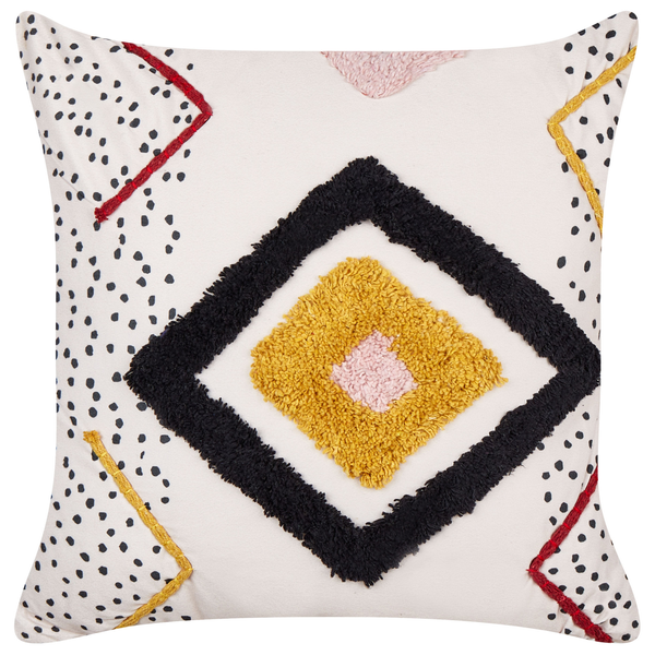 Dekokissen 2er Set SOLANUM Baumwolle 45 x 45 cm Bunt Geometrisches Muster