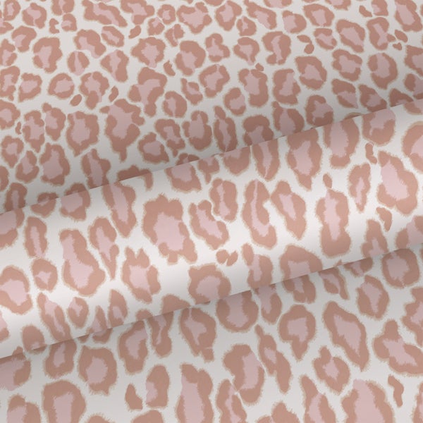 Walls4You Tapete Leopardenmuster Rosa - 53 cm x 10.05 m - 935282