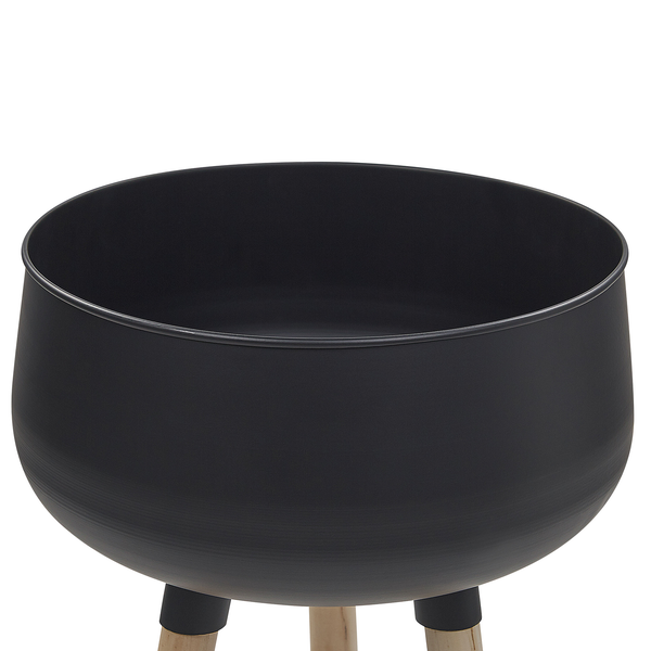 Blumentopf mit Beinen AGROS Metall 30 cm Schwarz