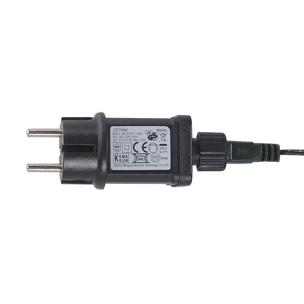 Steckernetzteil für LED-Lichterketten mit CE-Kennzeichnung