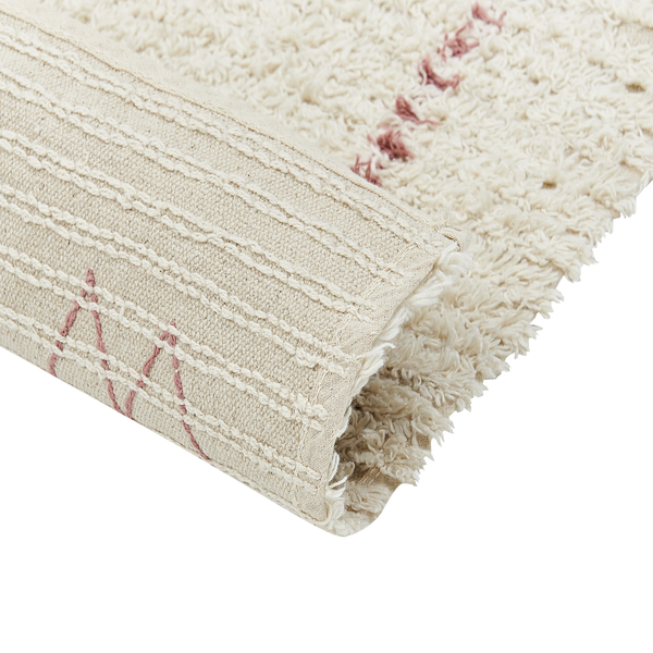 Teppich BETTIAH Beige 80 x 150 cm Baumwolle