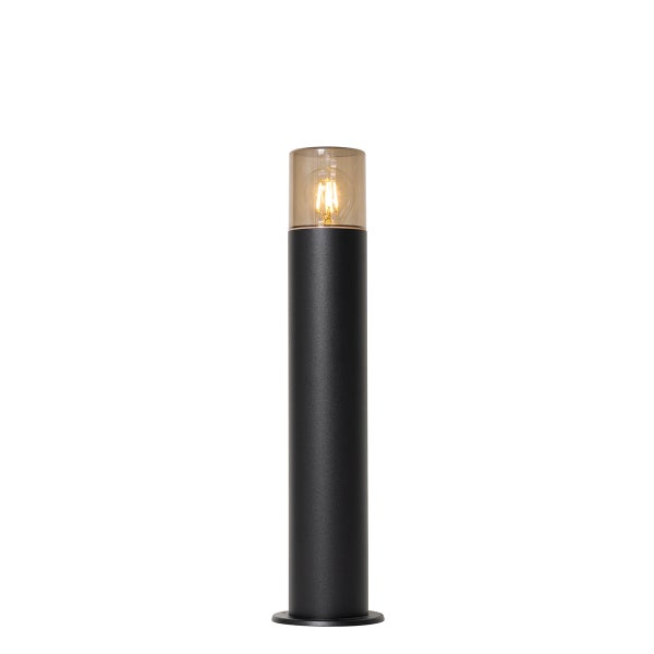 Stehende Außenleuchte schwarz mit Rauchschirm 50 cm - Odense