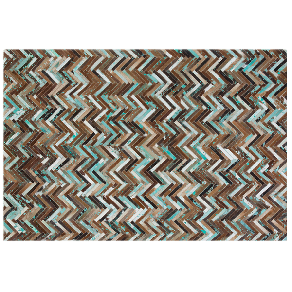 Teppich AMASYA Braun 160 x 230 cm Echtleder