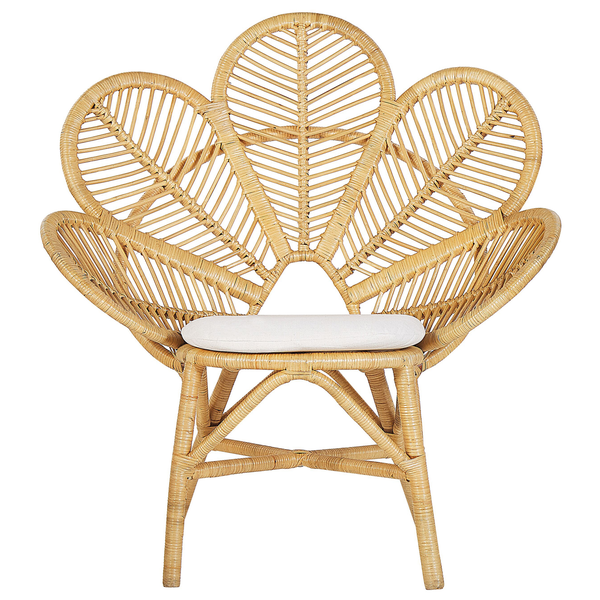 Bistro Set inkl. Kissen FLORENTINE / LIMNI Rattan Beige