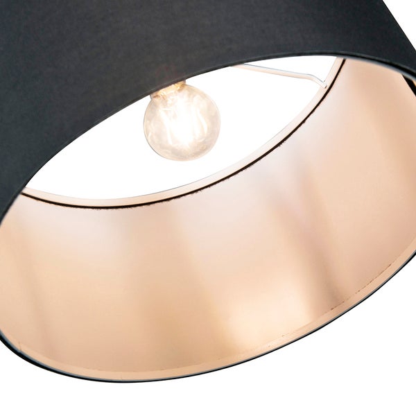 QAZQA - Modern Smarte moderne Bogenlampe schwarz inkl. WiFi G95 - Vinossa I Wohnzimmer I Schlafzimmer - Stahl Länglich - LED geeignet E27
