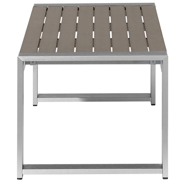 Outdoor Couchtisch SALERNO Metall Dunkelgrau
