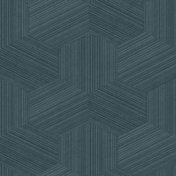 Origin Wallcoverings Tapete 3D-Muster Dunkelblau - 50 x 900 cm - 347946