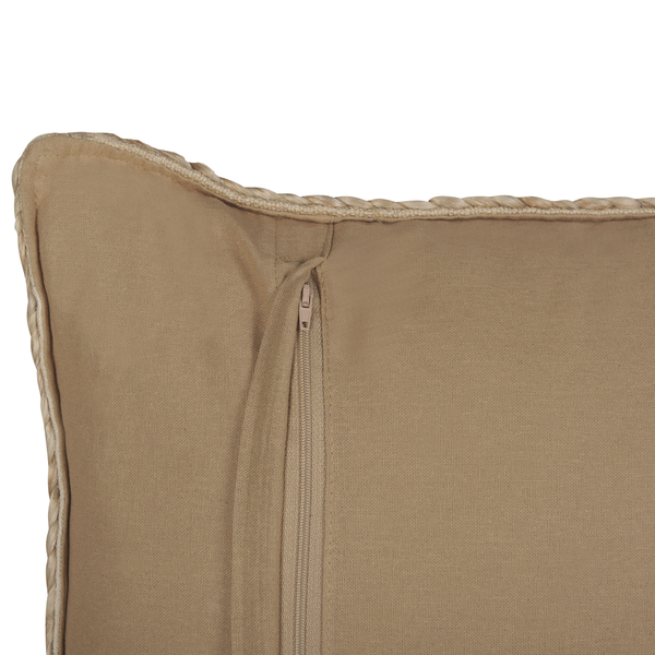 Dekokissen ELLIOTTIA Jute 45 x 45 cm Beige Ohne Muster