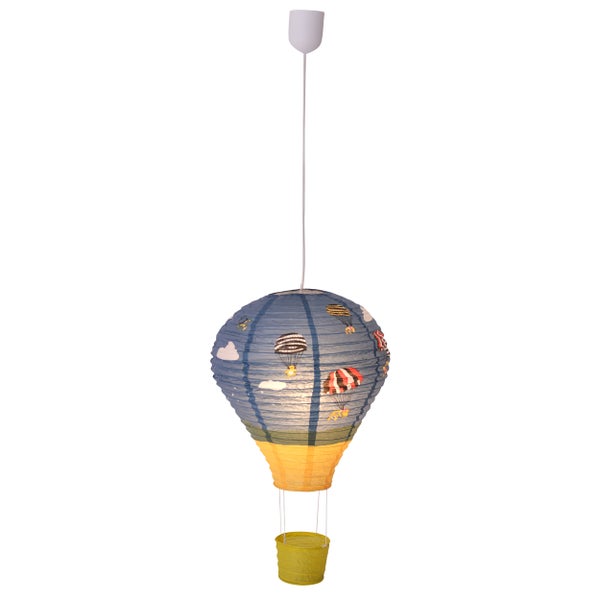 Kinderzimmer-Hängelampe in Heißluftballon-Form