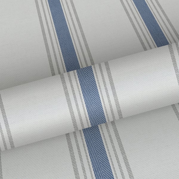 Sanders und Sanders Tapete Streifen Dunkelblau und Beige - 53 cm x 10 m - 640203