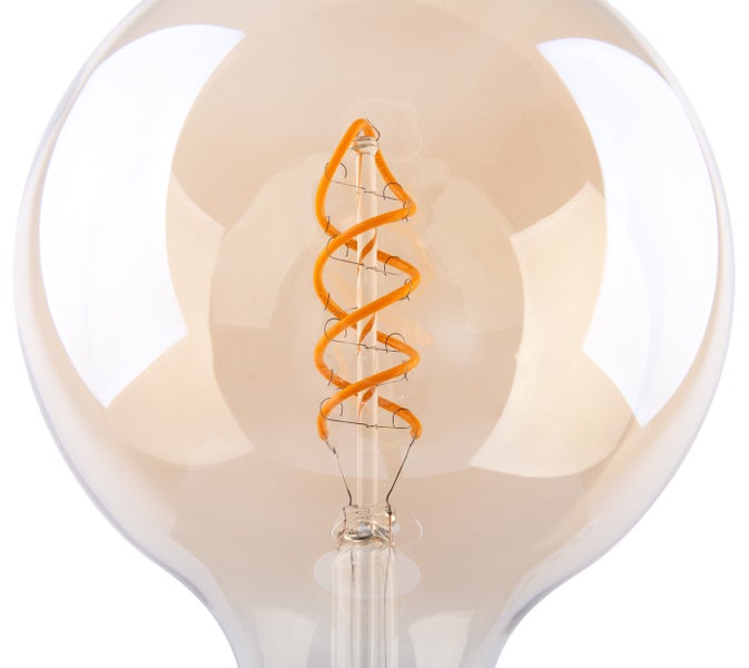 Dekorative Glühbirne mit gewendeltem Glühfaden