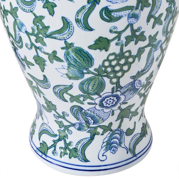 Dekorative Blumenvase mit floralem Muster