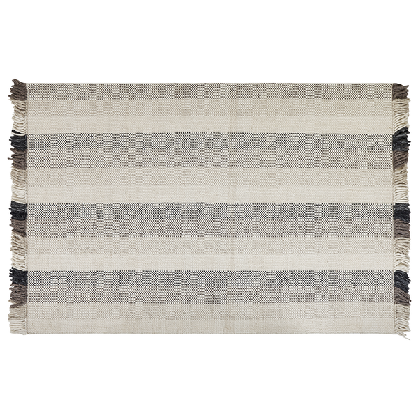 Teppich EMIRLER Weiß 160 x 230 cm Wolle