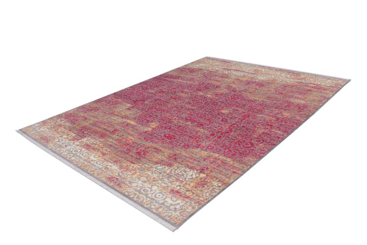 Kurzflor Teppich Castiel Orange / Rot Vintage 80 x 150 cm