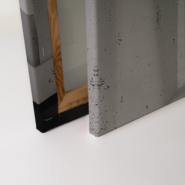 Leinwandbild auf Holzrahmen mit Betonoptik Motiv