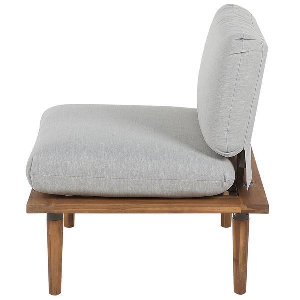 Gartenlounge Sessel mit Holzbgestell und Sitzkissen