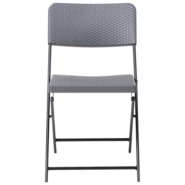 Klappstuhl mit Geflechtoptik