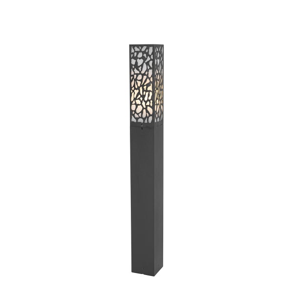 Moderner Außenpfosten schwarz 90 cm IP44 - Nicole