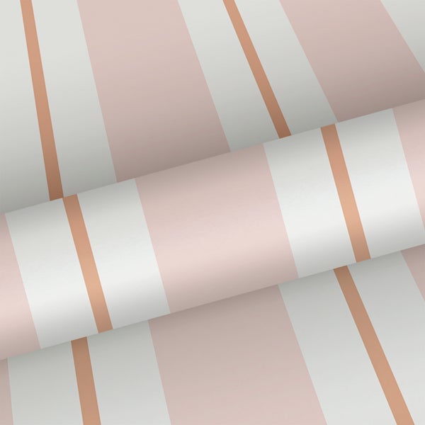 Sanders und Sanders Tapete Streifen Rosa - 53 cm x 10 m - 640309