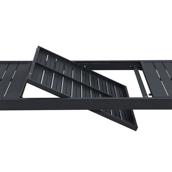 Capo Gartentisch mit Auszug 160/240 cm schwarz. 100 X 160 X 75 cm
